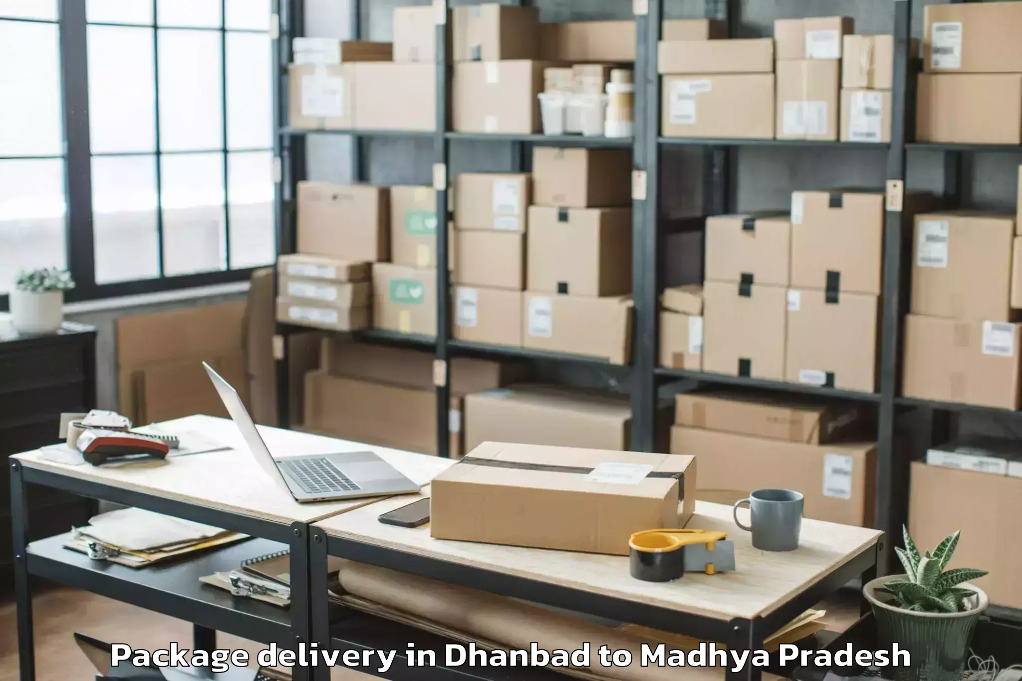 Leading Dhanbad to Ganj Basoda Package Delivery Provider